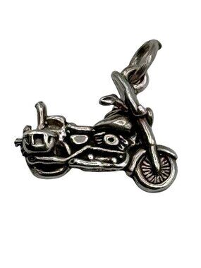 Motorcycle Charm Pendant Sterling Silver 3g .925 Vintage TAXCO